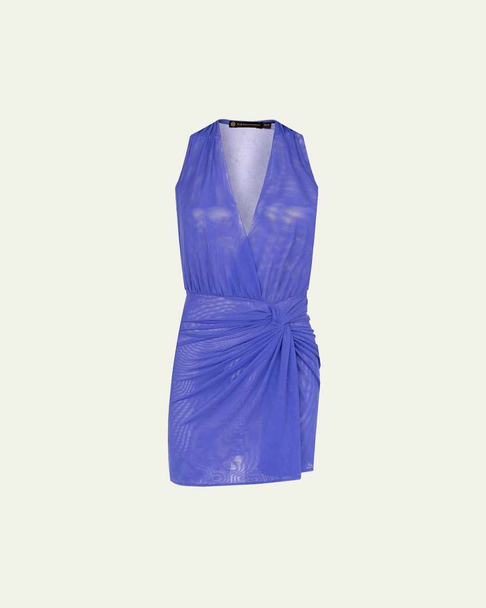 Solid Karina Sheer Sun Dress Coverup